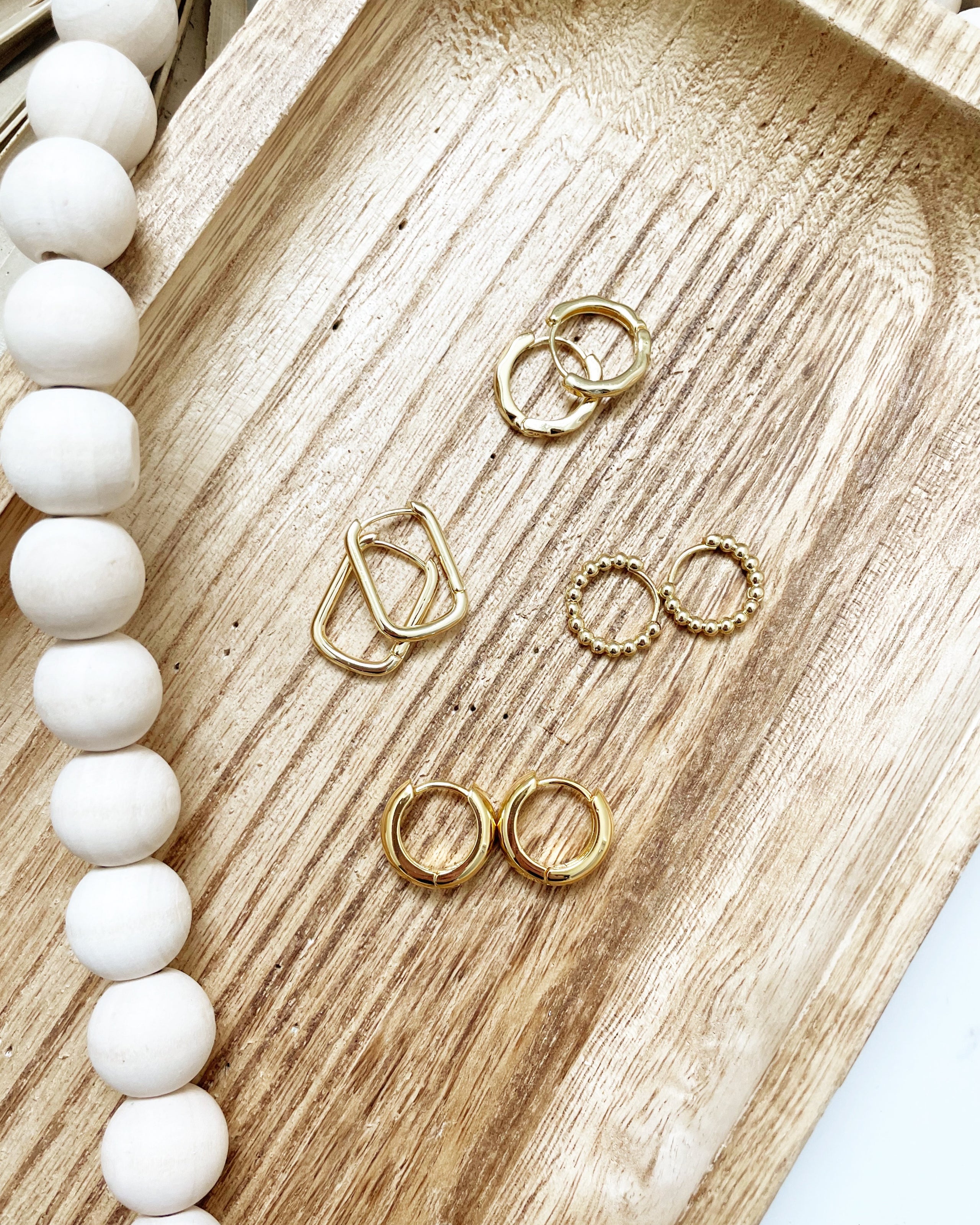 Gold Plated Huggies Harper Leigh Designs